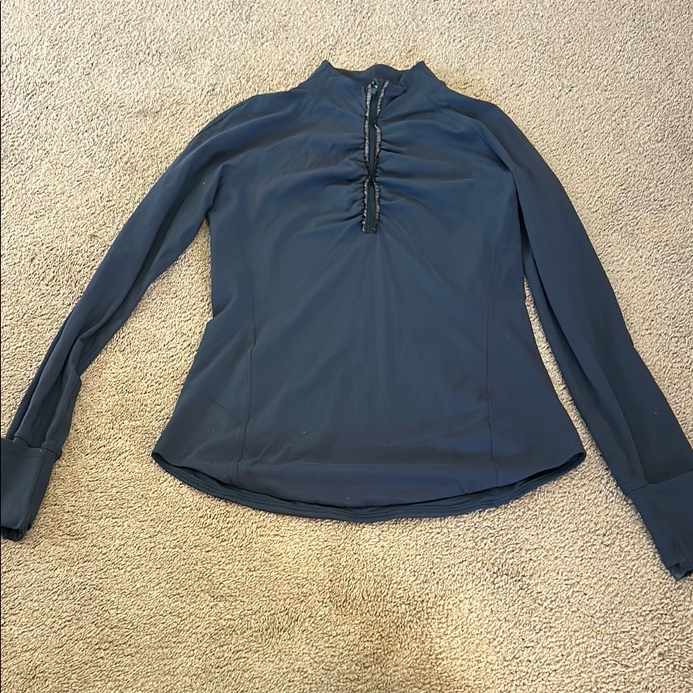 Women's Navy Long Sleeve Top